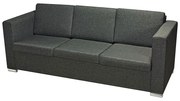 Trzyosobowa ciemnoszara sofa loftowa Z1-P82