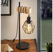 Eglo 44079 - Lampa stołowa TOWNSHEND 1xE27/60W/230V - certyfikat FSC