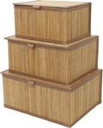 Zestaw zamykanych koszyków w trzech rozmiarach TILVA