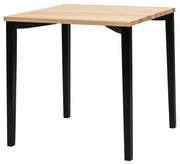 Stół drewniany TRIVENTI 80x80 jesion/czarny RAGABA