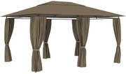 Nowoczesna altana do ogrodu taupe M2-M43