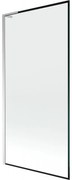 Mexen Next L parawan nawannowy 1-skrzydłowy 90 x 150 cm, czarna ramka, chrom - 895-090-000-03-70-01
