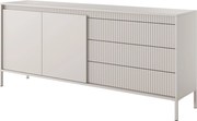 Komoda: 3 szuflady, 2 drzwi, kaszmir, 81,4 x 187,1 x 39,5