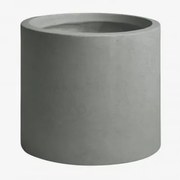 Donica Zewnętrzna Z Cementu Aurevi Ø45 Cm & Jasnoszary - Sklum