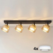 Brilagi - LED Oprawa punktowa AURA LUX 4xGX53/30W/230V czarna/złota