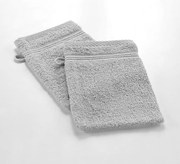 Jasnoszara bawełniana myjka 15x21 cm Tendresse – douceur d'intérieur