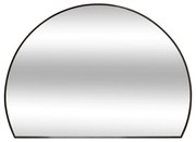 Lustro półokrągłe do przedpokoju ALICE, metalowa rama, 90 x 65 cm