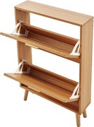 Szafka na Buty SucceBuy z 2 Wysuwanymi Szufladami, Przechowywanie w Rattanie do Przedpokoju