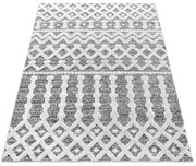 Dywan nowoczesny 3D La Casa szaro-kremowy 60 cm x 110 cm
