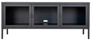 Czarna metalowa szafka pod TV 130x55 cm Brisbane – House Nordic