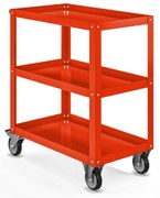 Narzędziowy wózek, warsztatowy HUGO, 700 x 816 x 400 mm, czerwony