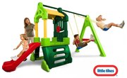 Plac zabaw little tikes clubhouse zjeżdżalnia huśtawka