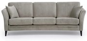 Beżowa aksamitna sofa Scandic Eden, 237 cm