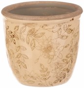 Osłonka ceramiczna na kwiaty Flores retro, 11 x 10 cm, 11 cm