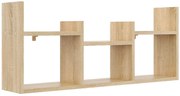 Skandynawska Wisząca Półka Ścienna Dąb Sonoma F4-L36