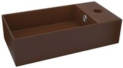 Prostokątna brązowa umywalka ceramiczna D3-H60