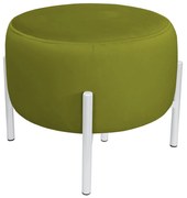 Pufa OLA LOFT ławka podnóżek metal biała BL75