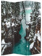 Parawan - Górska rzeka zimą (126x170 cm)