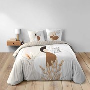 Biało-beżowa bawełniana pościel dwuosobowa 240x220 cm Natacha – douceur d'intérieur