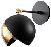 Kinkiet w czarno-złotym kolorze ø 26 cm Berceste – Opviq lights