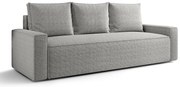 Jasnoszara sofa rozkładana z pojemnikiem M0-G52