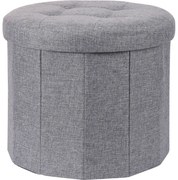 Pufa z pikownym siedziskiem OTTOMAN, Ø 45 x 39 cm