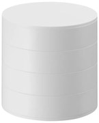 Biała wielopoziomowa szkatułka na biżuterię YAMAZAKI Tower, ⌀ 10 cm