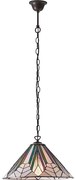 Endon 63937 - Żyrandol na łańcuchu Tiffany ASTORIA 1xE27/60W/230V śr. 40 cm