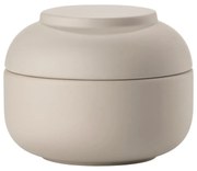 Beżowy kamionkowy organizer łazienkowy na waciki Sensu – Zone