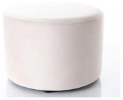 Pufa DOTI A VELVET jasnobeżowa SIGNAL