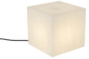Inteligentna lampa zewnętrzna biała kwadratowa 30 cm w komplecie z LED A60 IP44 - Nura