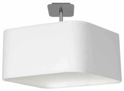 Lampa podsufitowa, biała, kwadratowa NAPOLI WHITE/CHROME 1xE27