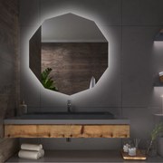 Geometryczne lustro łazienkowe LED G11