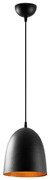 Lampa wisząca na przewodzie TATTOO 1xE27/40W/230V śr. 20 cm czarna