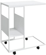 Biały stolik boczny na kółkach N8-A68