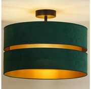 Duolla - Żyrandol natynkowy DUO 1xE27/15W/230V śr. 40 cm zielony/złoty