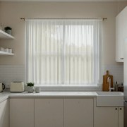 Firana gotowa Woal na taśmie 300x160 biała nowoczesna żabki tunel