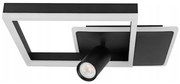 LED Lampa sufitowa LED/38W/230V + 1xGU10/30W czarna