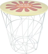 Hatu Stolik do przechowywania dla dzieci Hello Sunshine, 30 x 30 x 30 cm