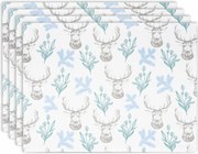 Korzystny zestaw świątecznych podkładek Jelen, 33 x 45 cm, 4 sztuki