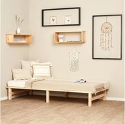 Rama łóżka 90x200 cm Naturalna