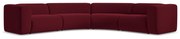 Bordowy aksamitny narożnik Ekahi – Makamii