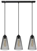 Żyrandol na lince TORRI 3xE27/15W/230V czarny
