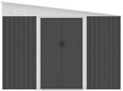 Schowek ogrodowy przyścienny z metalu/ocynkowanej stali antracytowy 9,76 m² - DAXTON