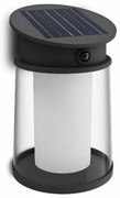 Philips Juda UltraEfficient solar LED lamp withsensor, black, 3.2 W, 500 lm, 2700 K