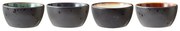 Czarne ceramiczne miski do serwowania zestaw 4 szt. 200 ml Gastro Black/Mix – Bitz