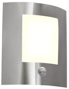 Zewnetrzna Nowoczesna lampa ścienna zewnętrzna ze stali ze czujnikiem ruchu IP44 - Emmerald 1 Nowoczesny Oswietlenie zewnetrzne