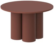 Bordowa matowa ława 80 cm K4-Z27