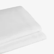Płaski Prześcieradło Z Bawełny Perkalowej Lesia O Gramaturze 180 Nitek Biała & Łóżko 135/140cm (210 X 280 Cm) - Sklum