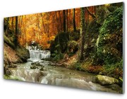 Panel Szklany Wodospad Las Przyroda
